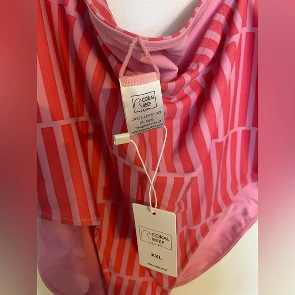 Coral Reef high waisted swim bottoms XXL - Picture 3 of 7